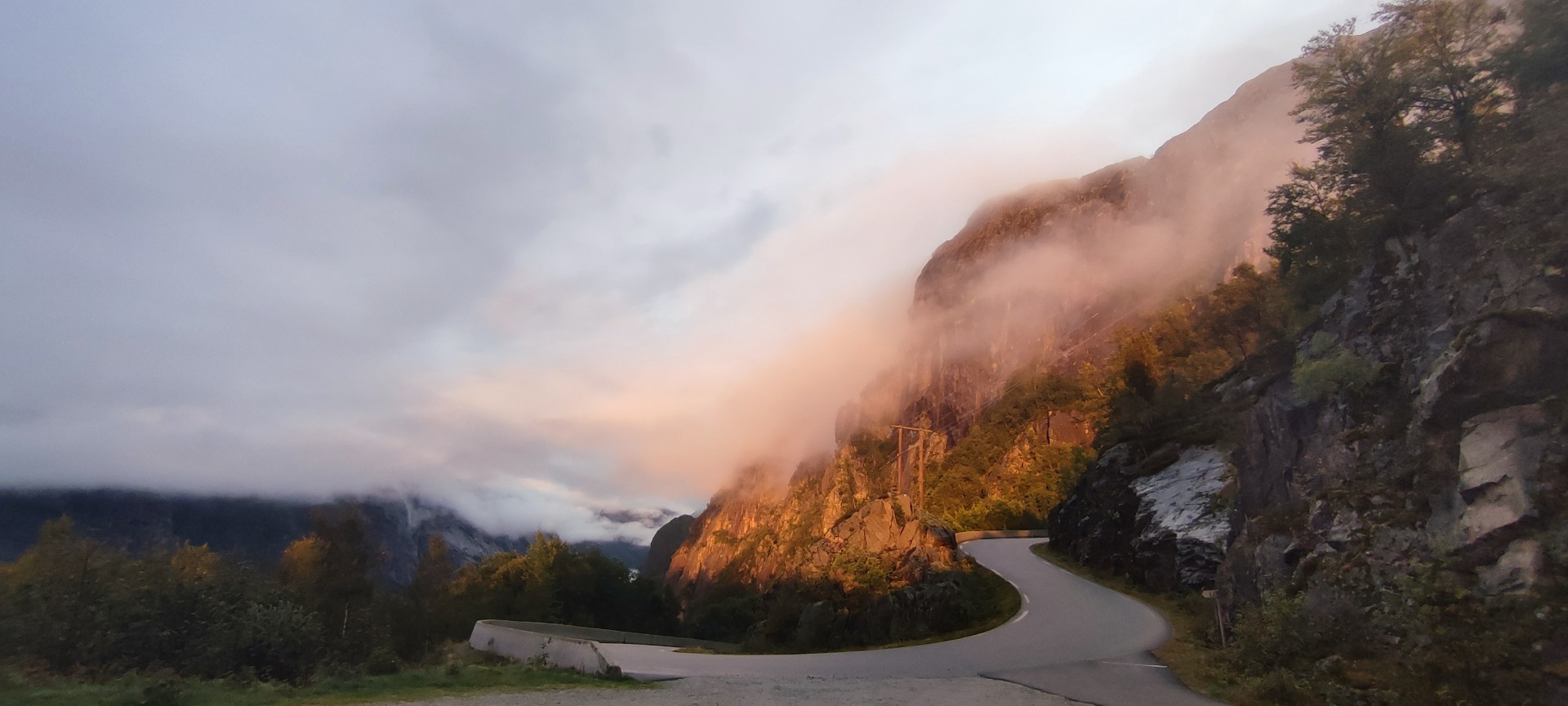 Bylo těžký se dívat na cestu...
